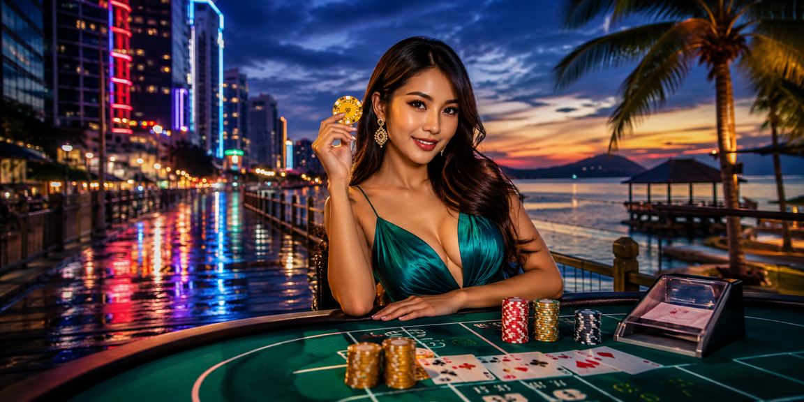Permainan baccarat kasino langsung waze2win dengan dealer profesional